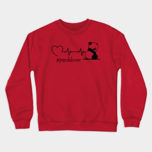 Panda Bear In A Heartbeat Crewneck Sweatshirt